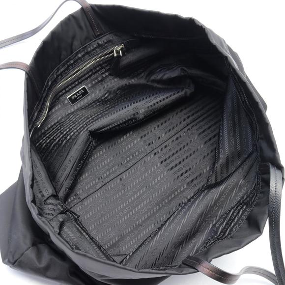 Prada Vela Tote Bag Nylon Leather Black - Picture 3 of 6